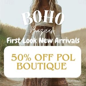 ☮️BOHO BAZAAR NEW ARRIVALS + 50% BOUTIQUE & CLOSET☮️